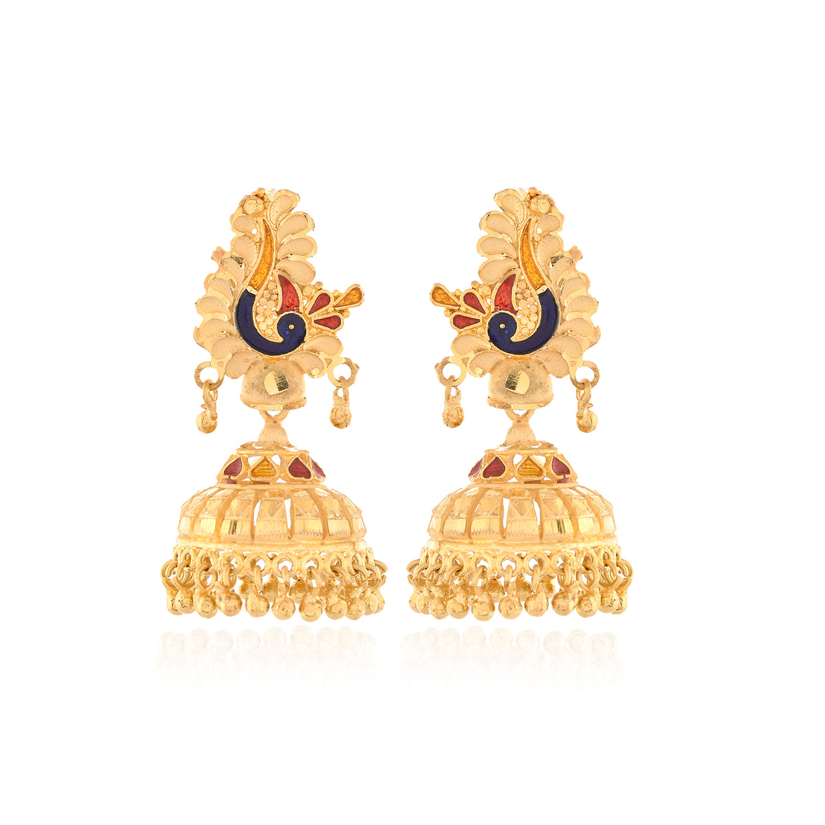Royal Peacock Jhumki Earrings