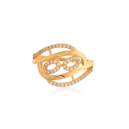 Infinity Sparkle Diamond-Look Ring