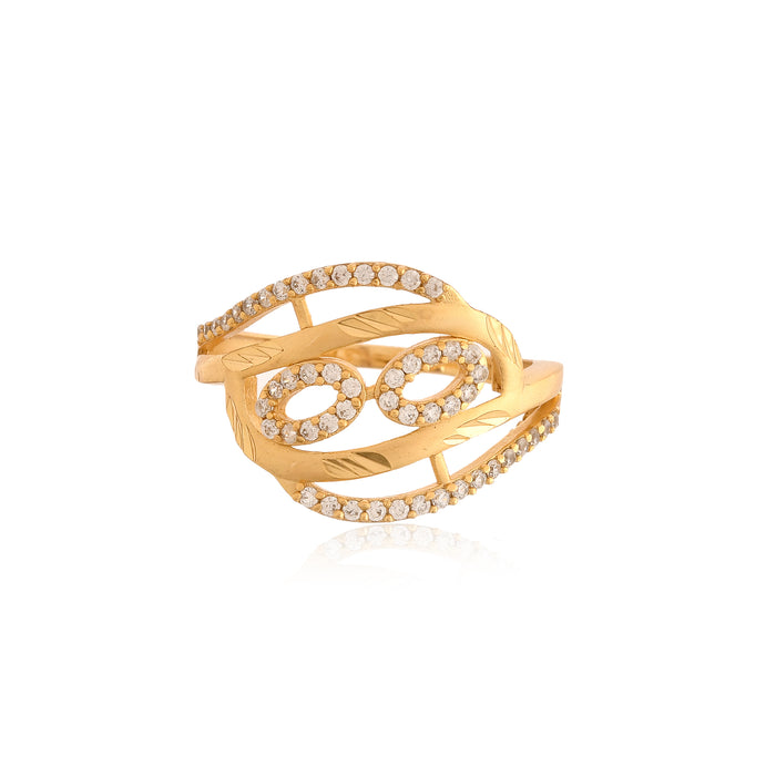 Infinity Sparkle Diamond-Look Ring