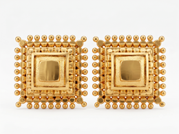 24k Gold Plated Stud Earrings